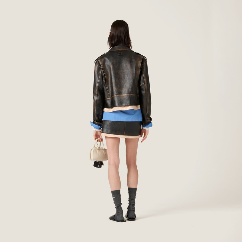 Nappa leather skirt 3