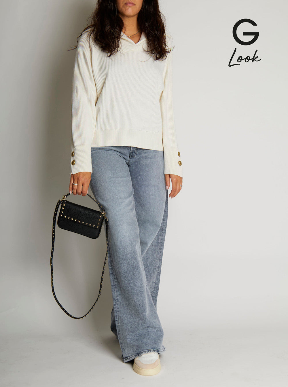 Valentino Garavani Women 'Rockstud' Black Mini Bag With Rockstud Embellishments And Removable Should - 6