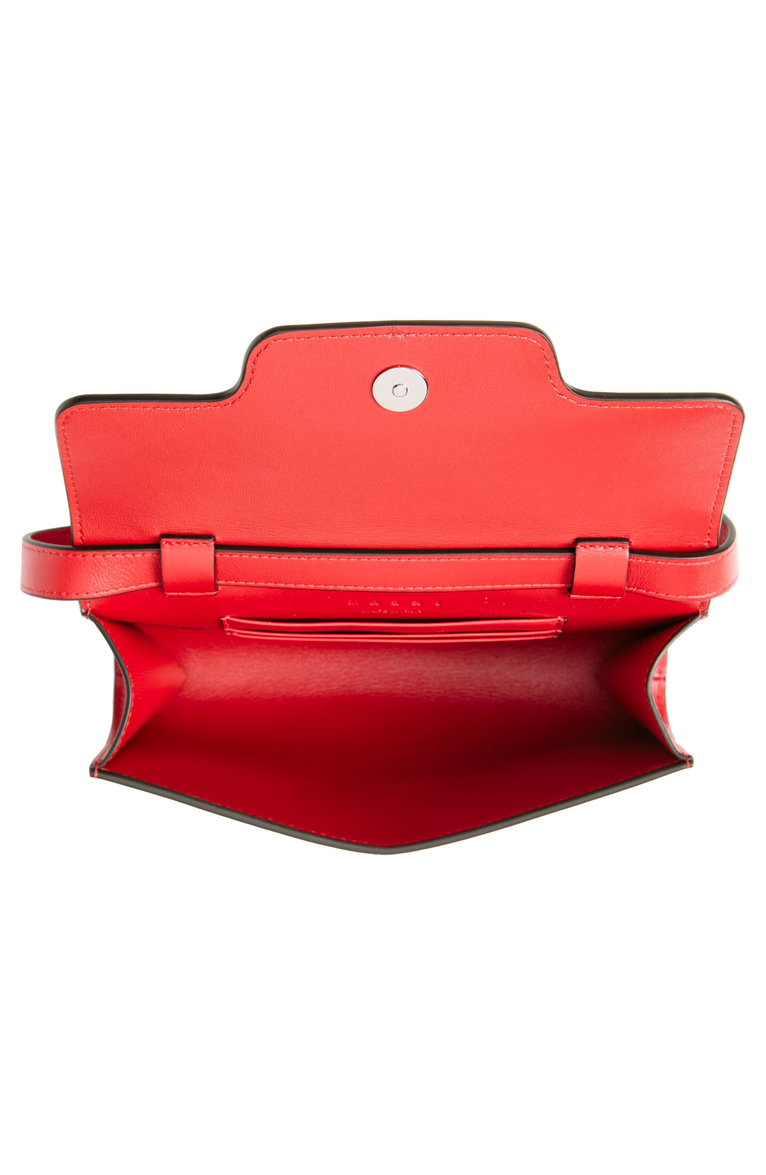 Marni Trunkaroo Leather Shoulder Bag in Very/Red at Nordstrom - 4