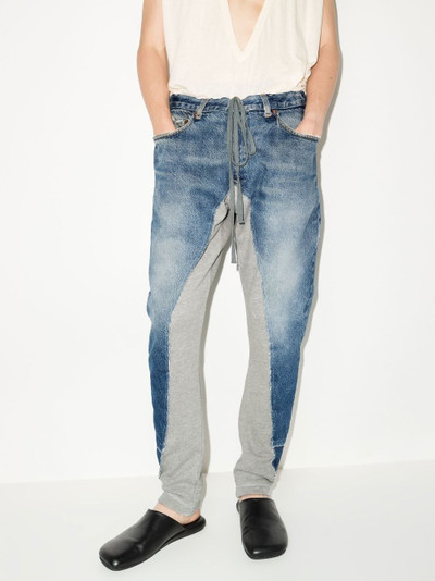 Greg Lauren panelled straight-leg trousers outlook