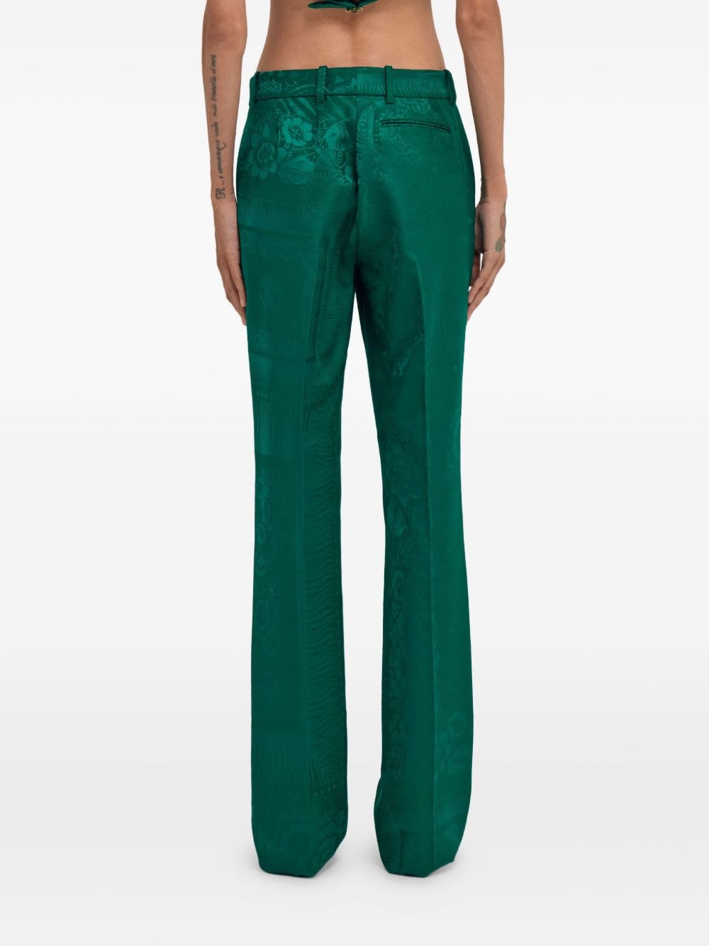 patterned-jacquard trousers - 5