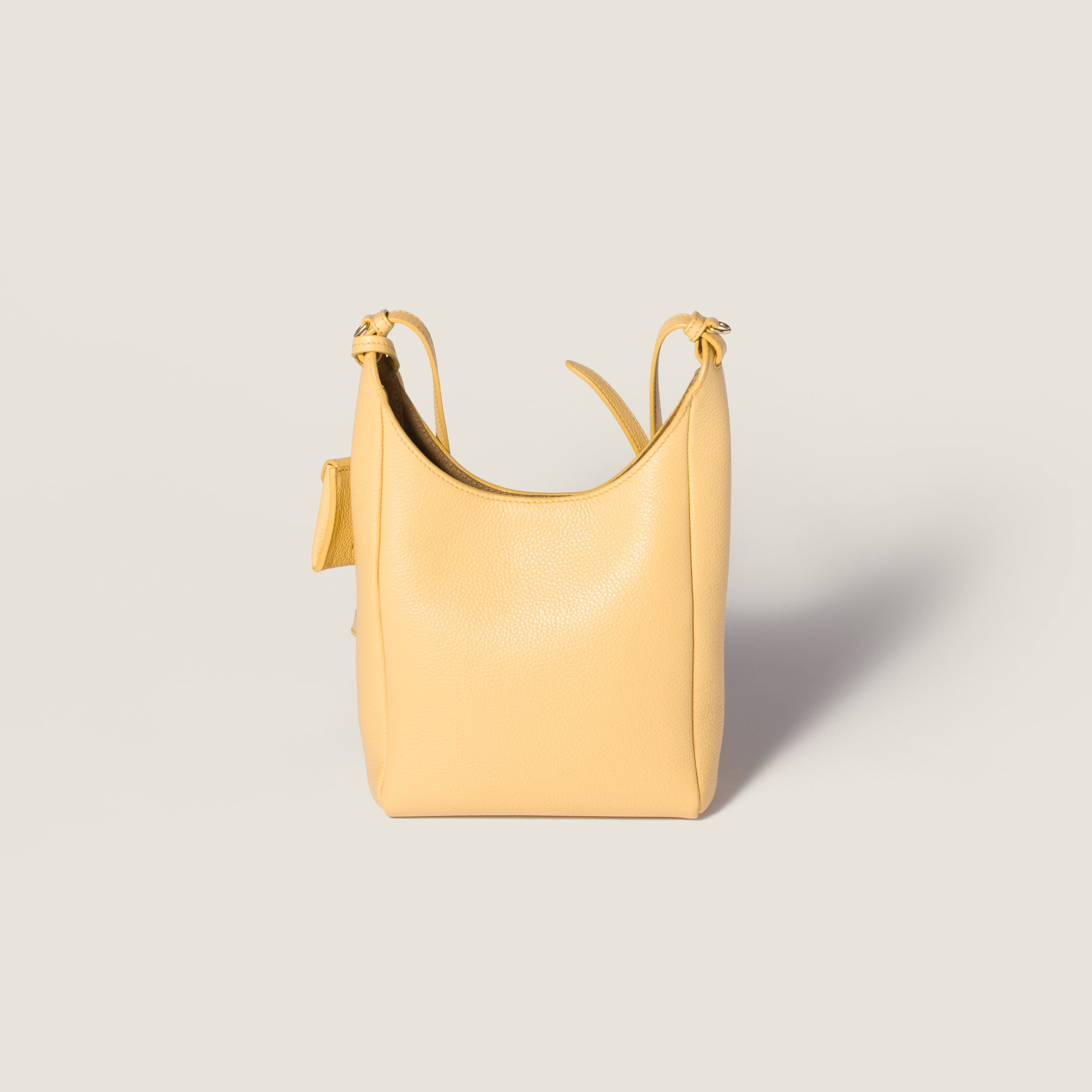 Leather bucket bag - 3