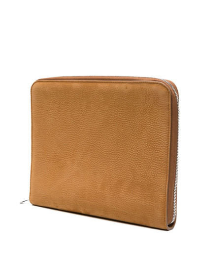Brunello Cucinelli nubuck-leather iPad case outlook