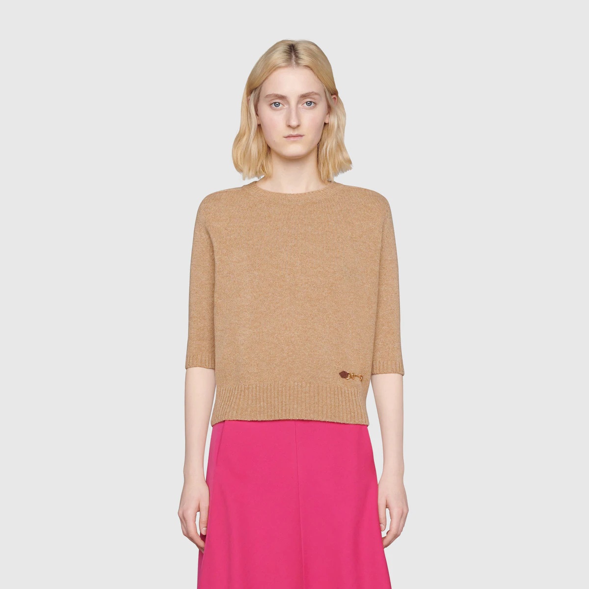 Cashmere top with Horsebit - 3