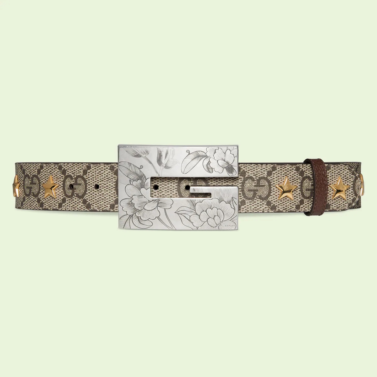Star wide belt with Square G - 1