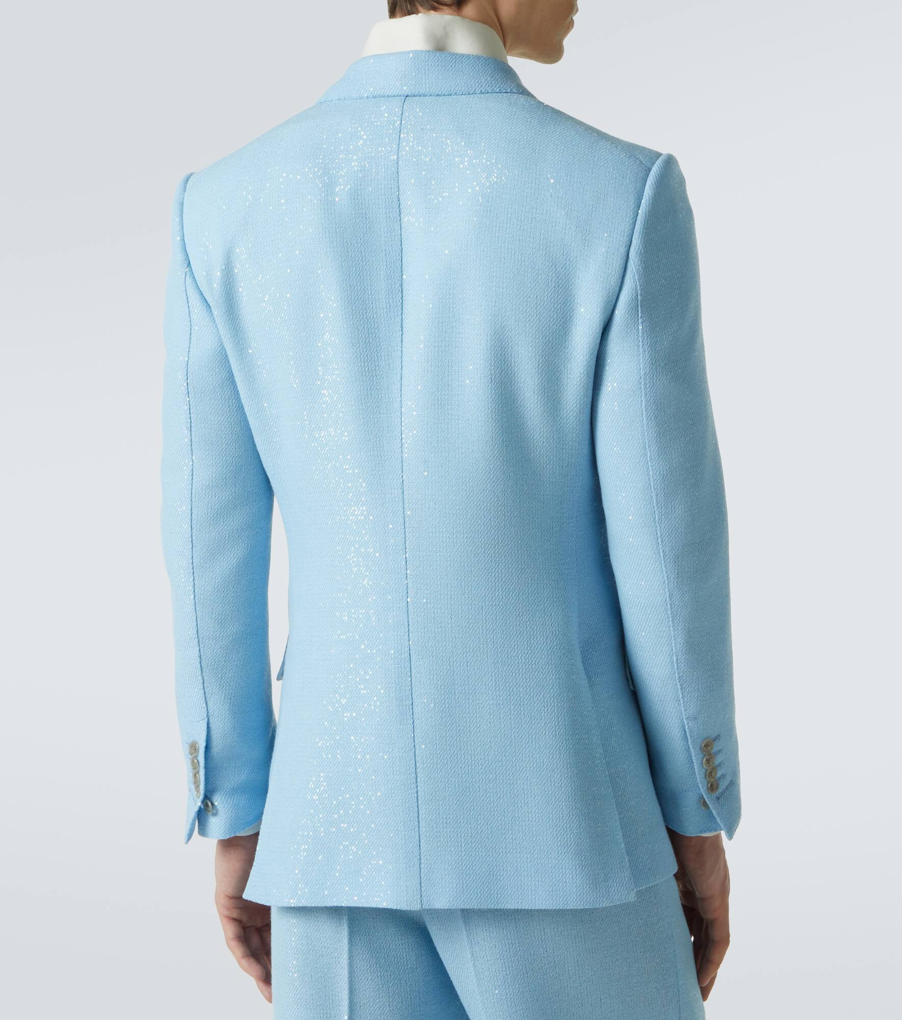 Sequined wool-blend blazer - 4