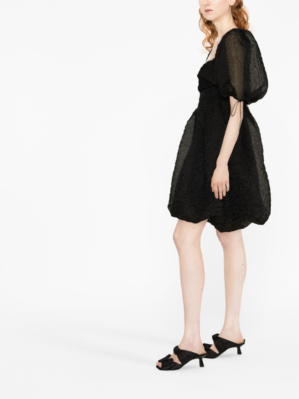 Sidra puff-sleeve minidress - 3