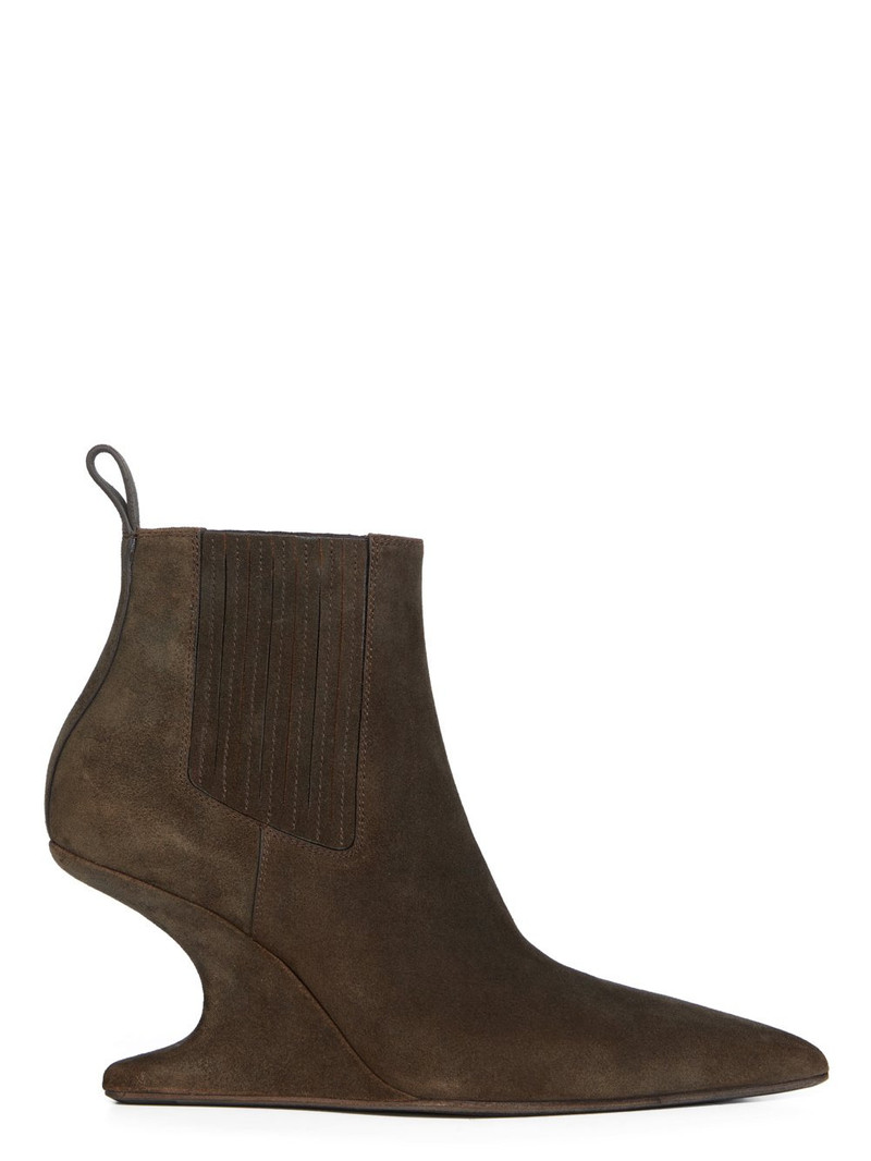 Brown Concordians Runway Ankle Sharp Boots - 1