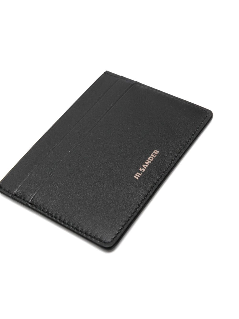 logo-stamp leather cardholder - 3