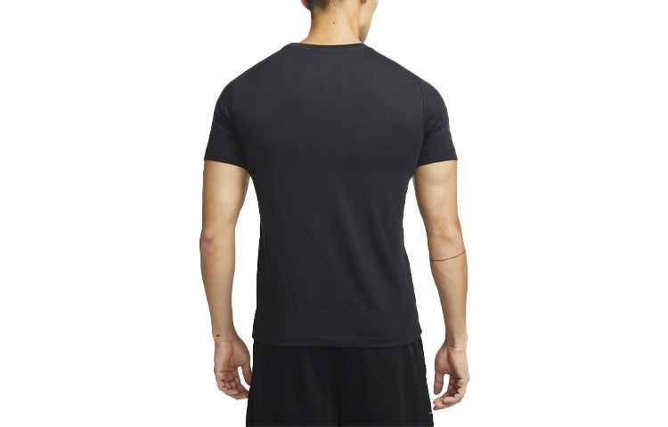 Nike Printing Basketball Sports Round Neck Short Sleeve Black DM2468-010 - 2