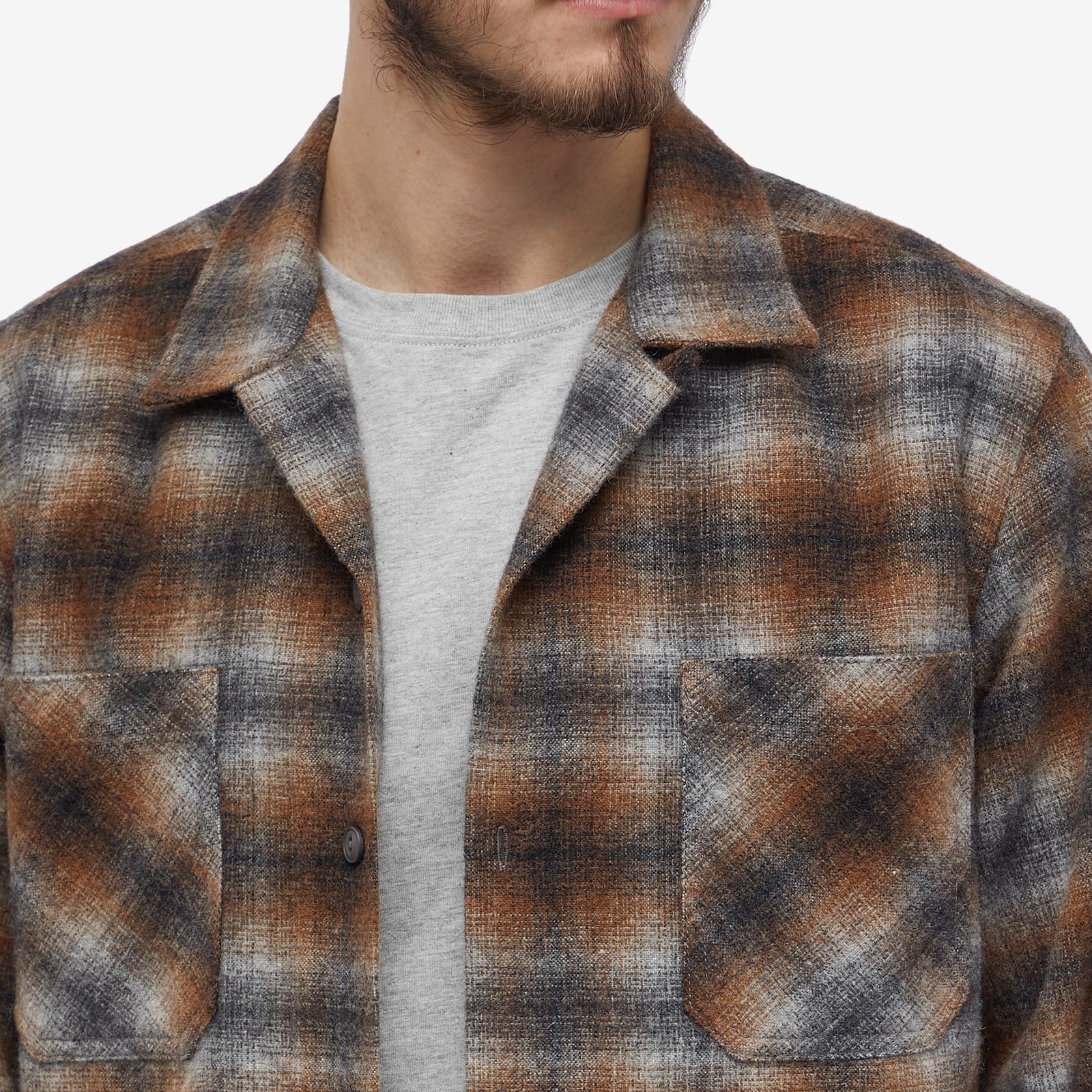 Universal Works Wool Flannel Work Shirt - 5