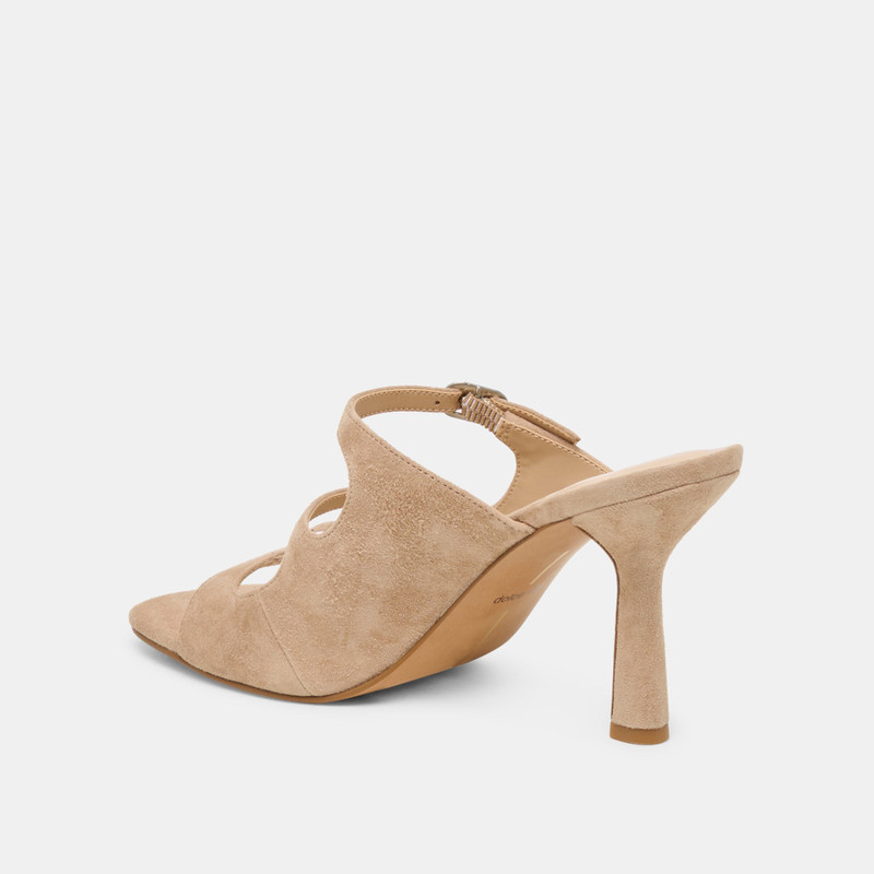 NEKO HEELS CAMEL SUEDE 7