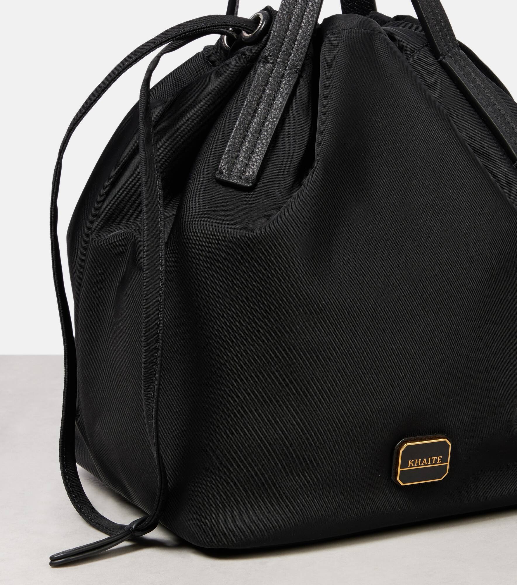 Rory Medium leather-trimmed bucket bag - 6