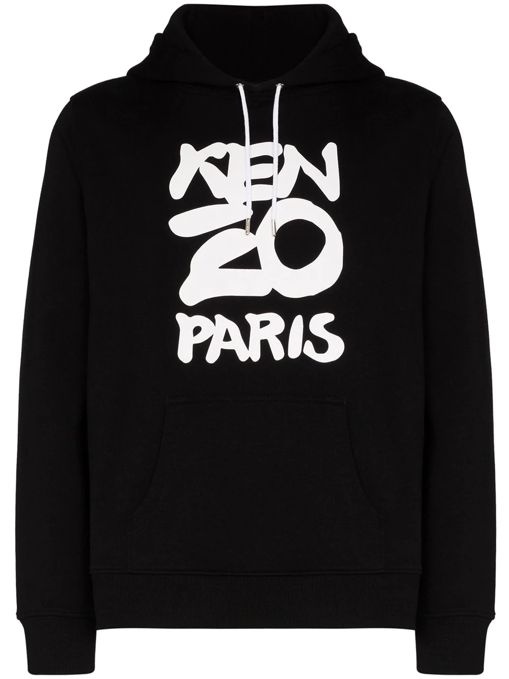 logo-print hoodie - 1