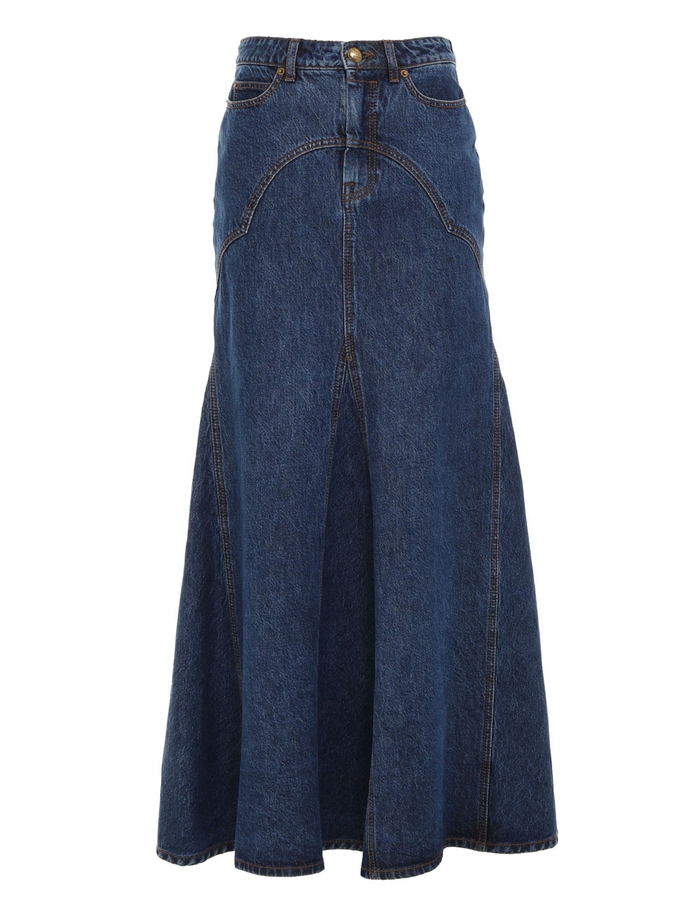 LUMINOSITY DENIM MAXI SKIRT - 1