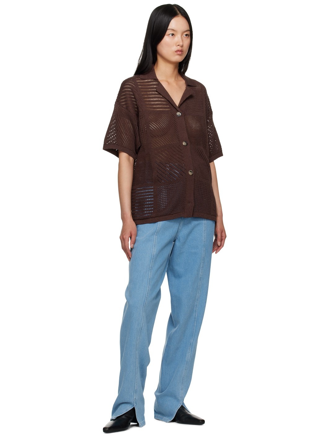 【関税込み】Nanushka ブルー Tibes ジーンズ Nanushka Blue Tibes Jeans | REVERSIBLE