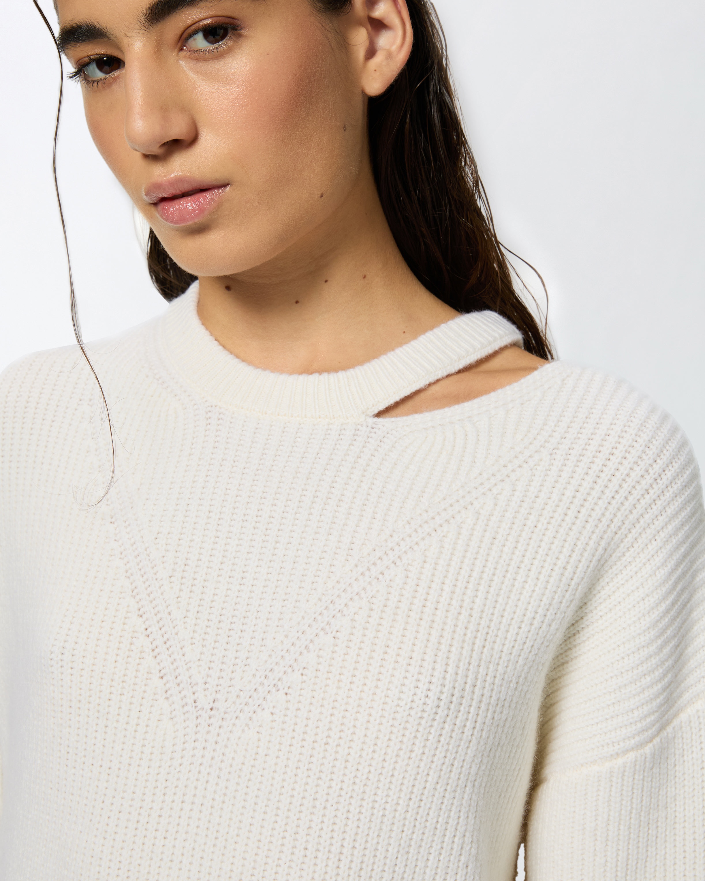 KNIT MINI DRESS WITH LACE - 5