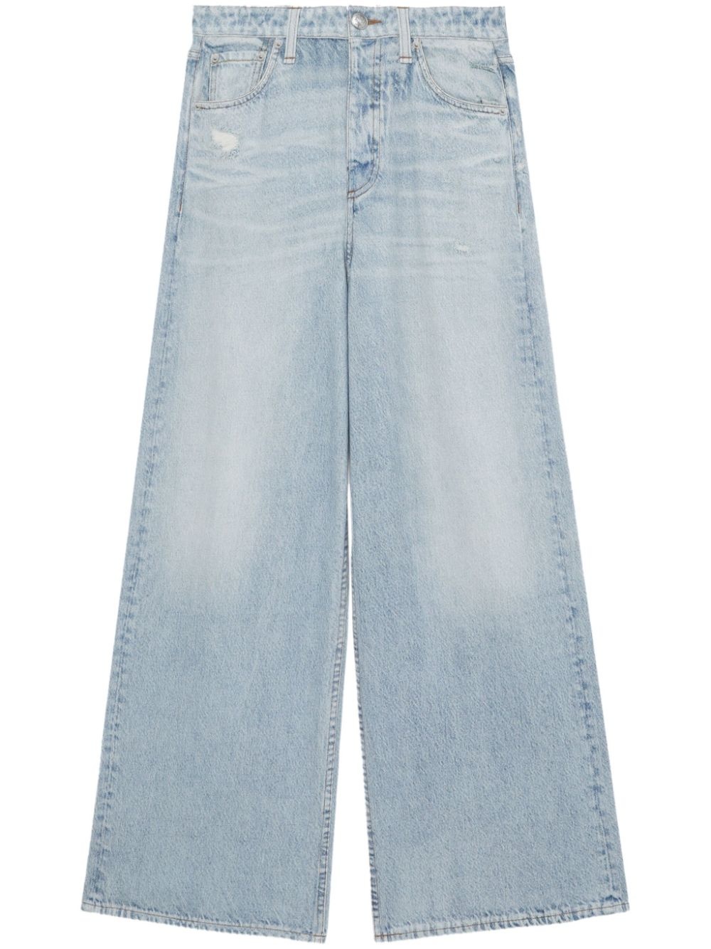 mid-rise wide-leg jeans - 1