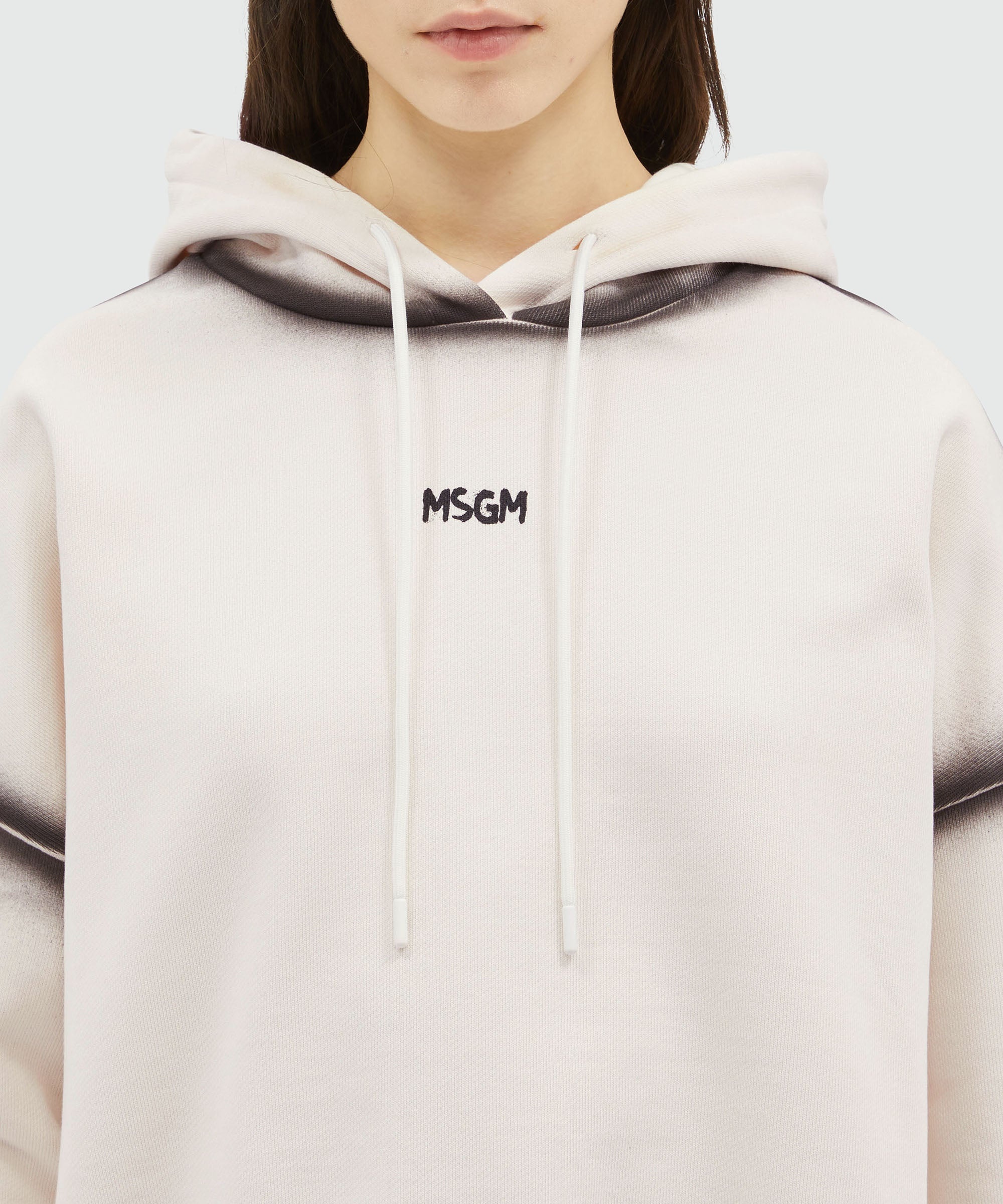 Jersey sweatshirt with spray-effect stitching - 5