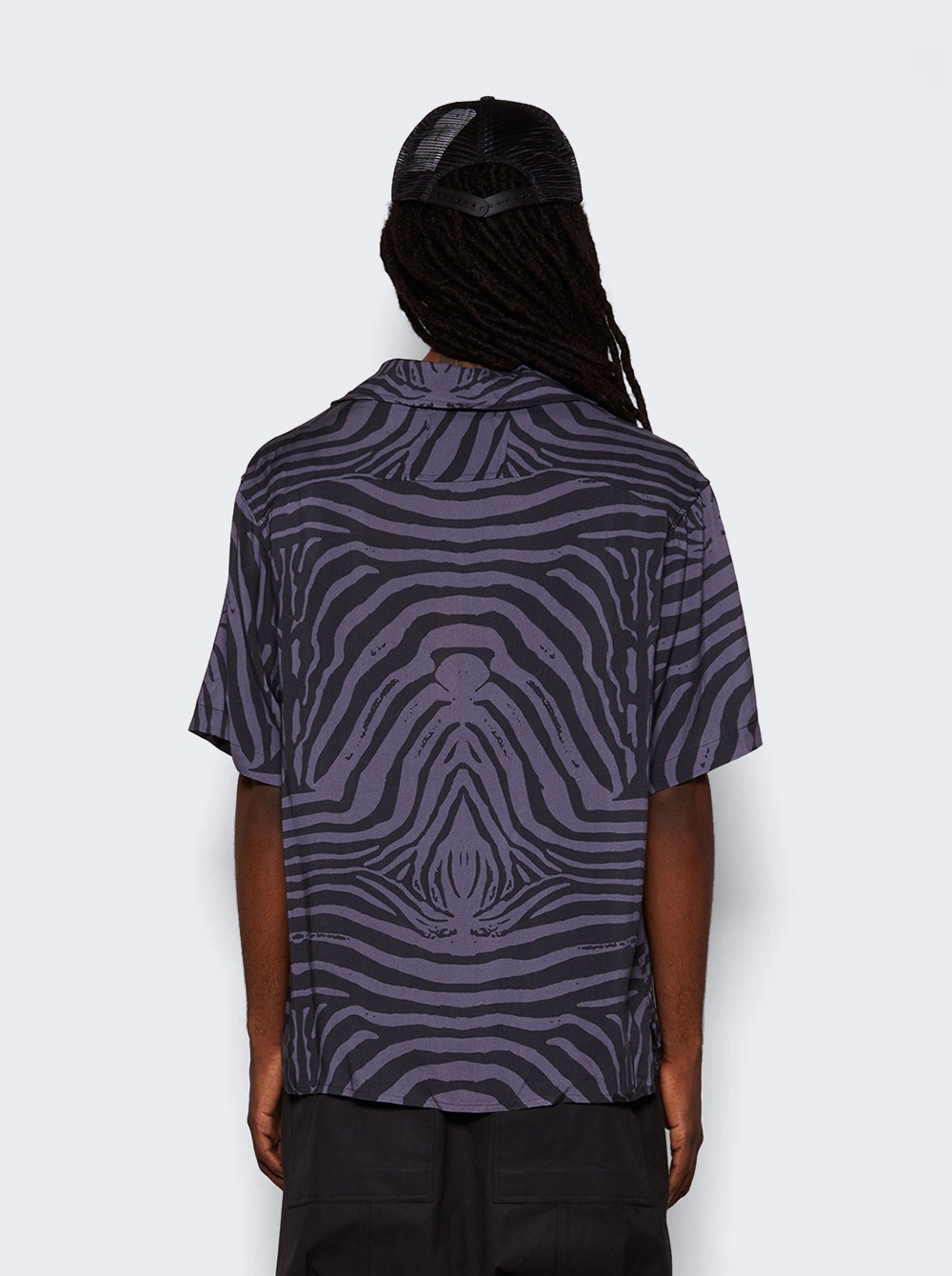 Short Sleeve Zebra Shirt Charcoal - 5