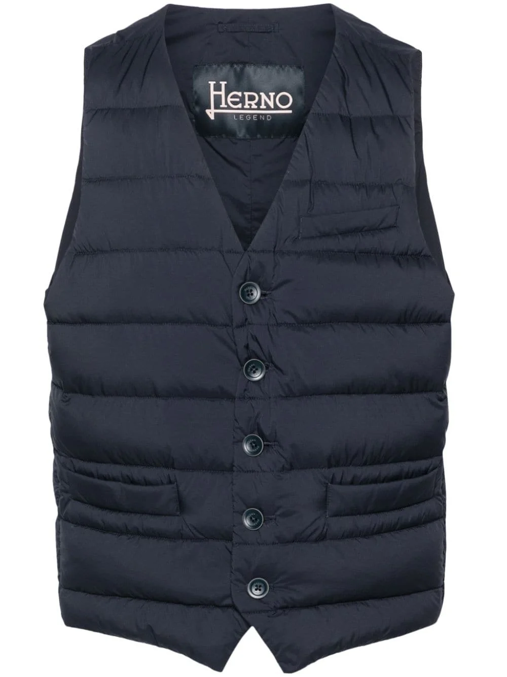 V-neck down gilet - 1
