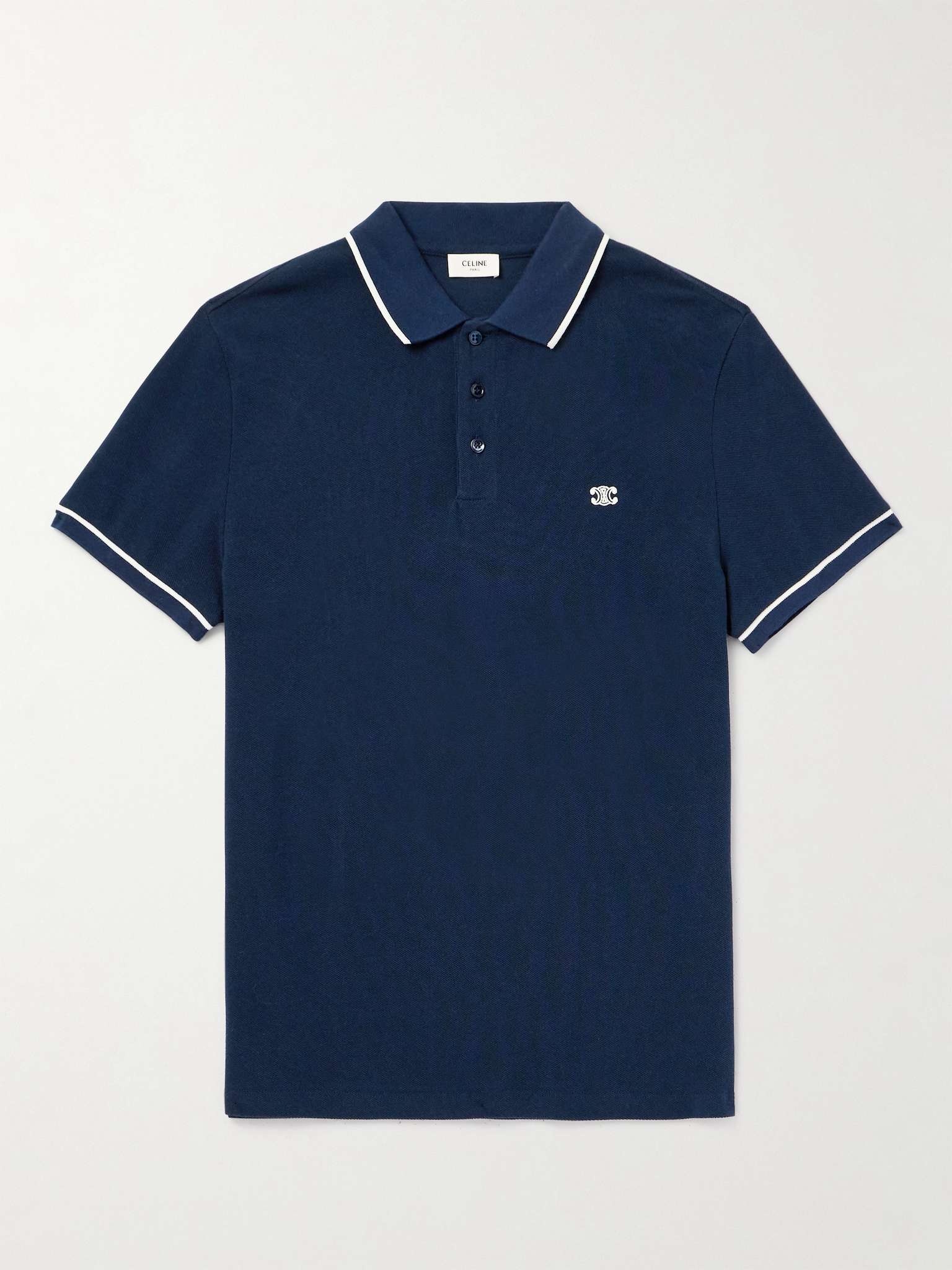 Logo-Embroidered Cotton-Piqué Polo Shirt - 1