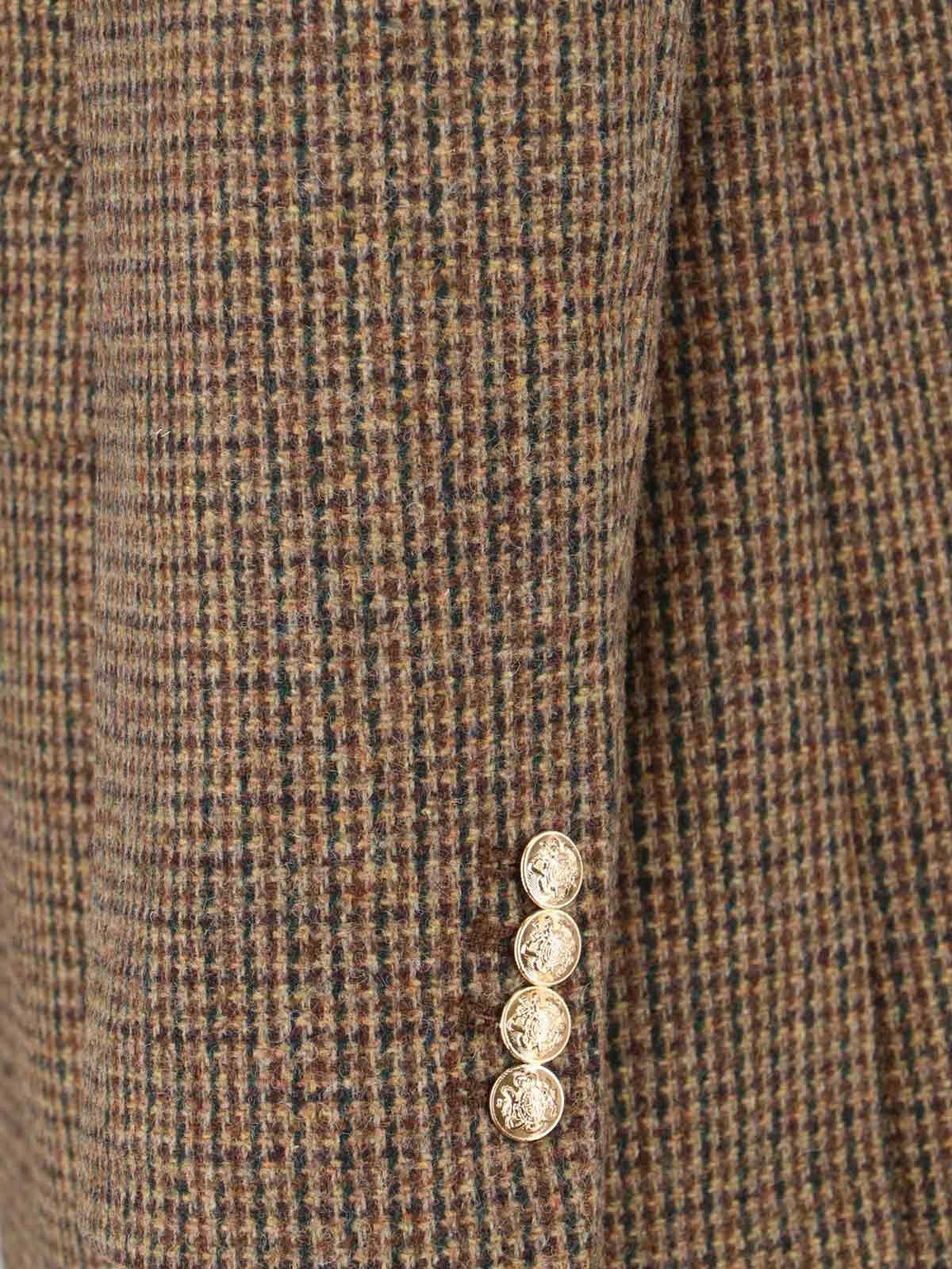 SINGLE-BREASTED WOOL BLEND BLAZER - 3
