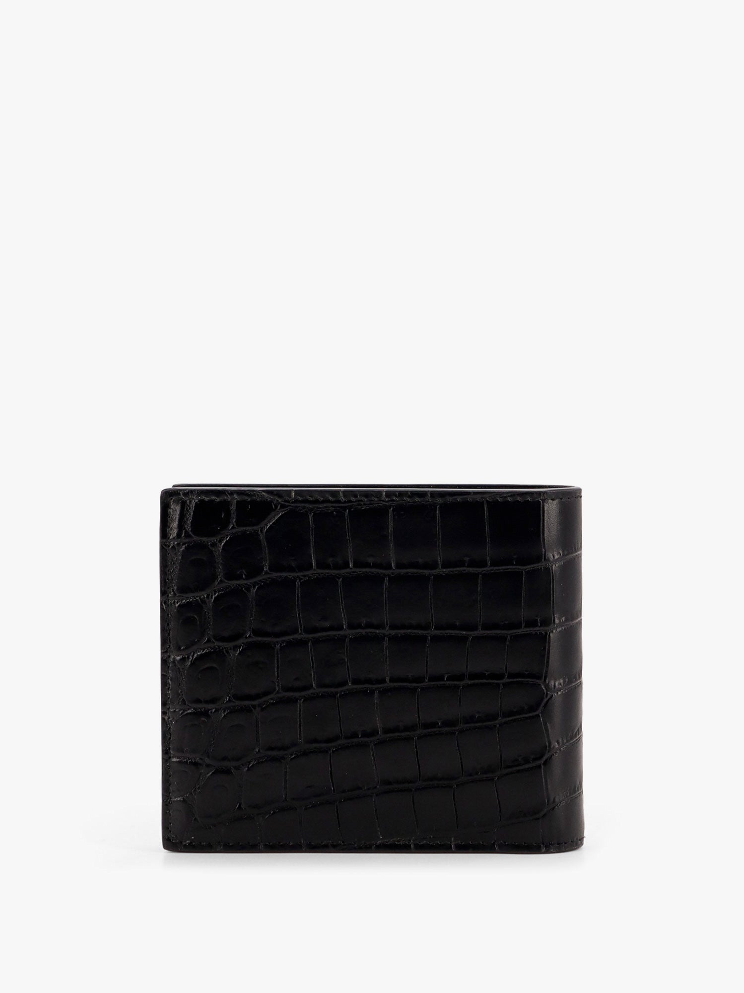Saint Laurent Leather Wallet With Embossed Lettering Logo On The Front - 2
