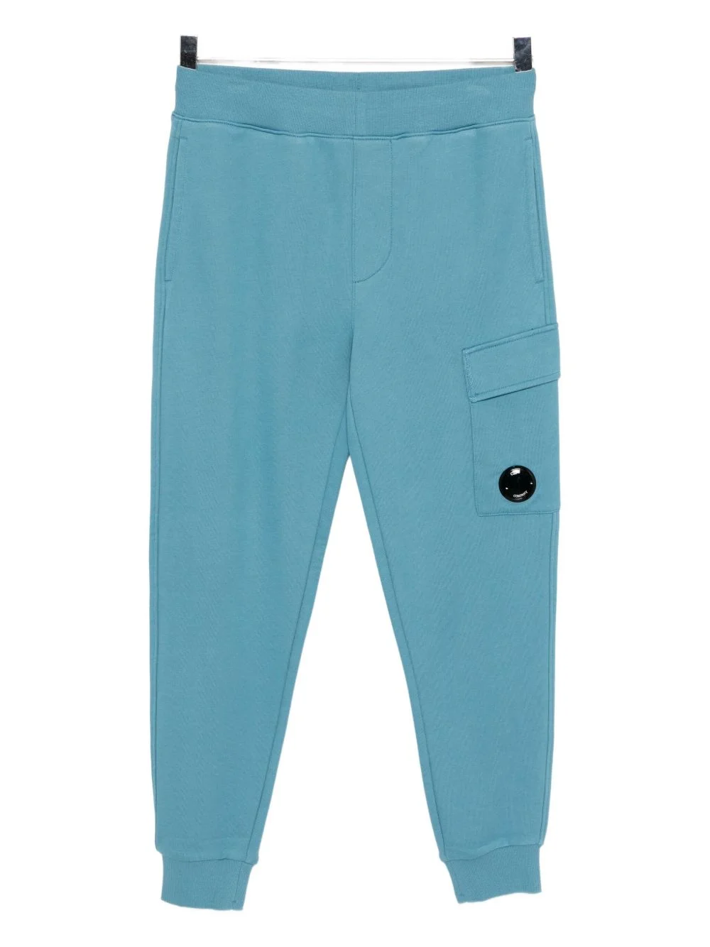 logo-plaque cotton track pants - 1