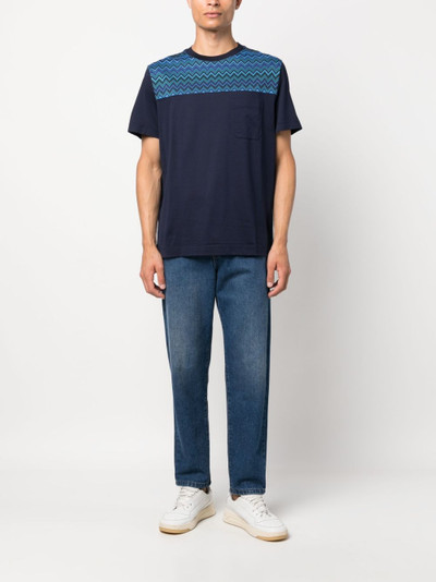 Missoni zigzag-pattern crew-neck T-shirt outlook