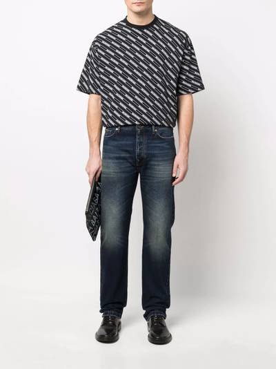 BALENCIAGA faded-effect straight-leg jeans outlook