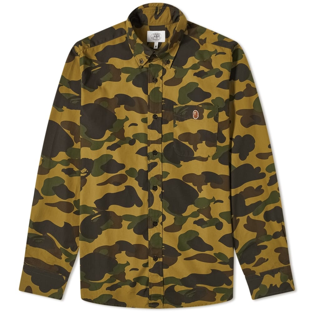 A Bathing Ape Button Down 1st Camo Shirt - 1