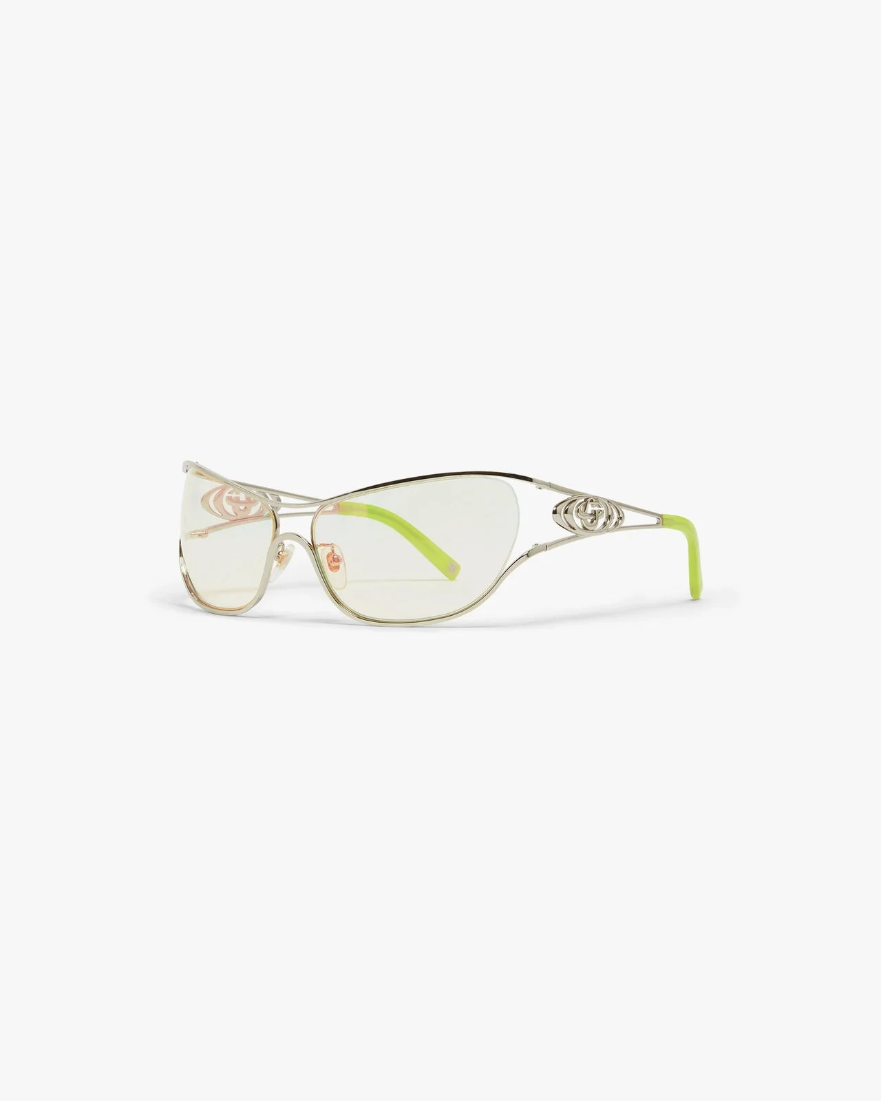 Lime Outline Sport Sunglasses | Casablanca Paris - 1