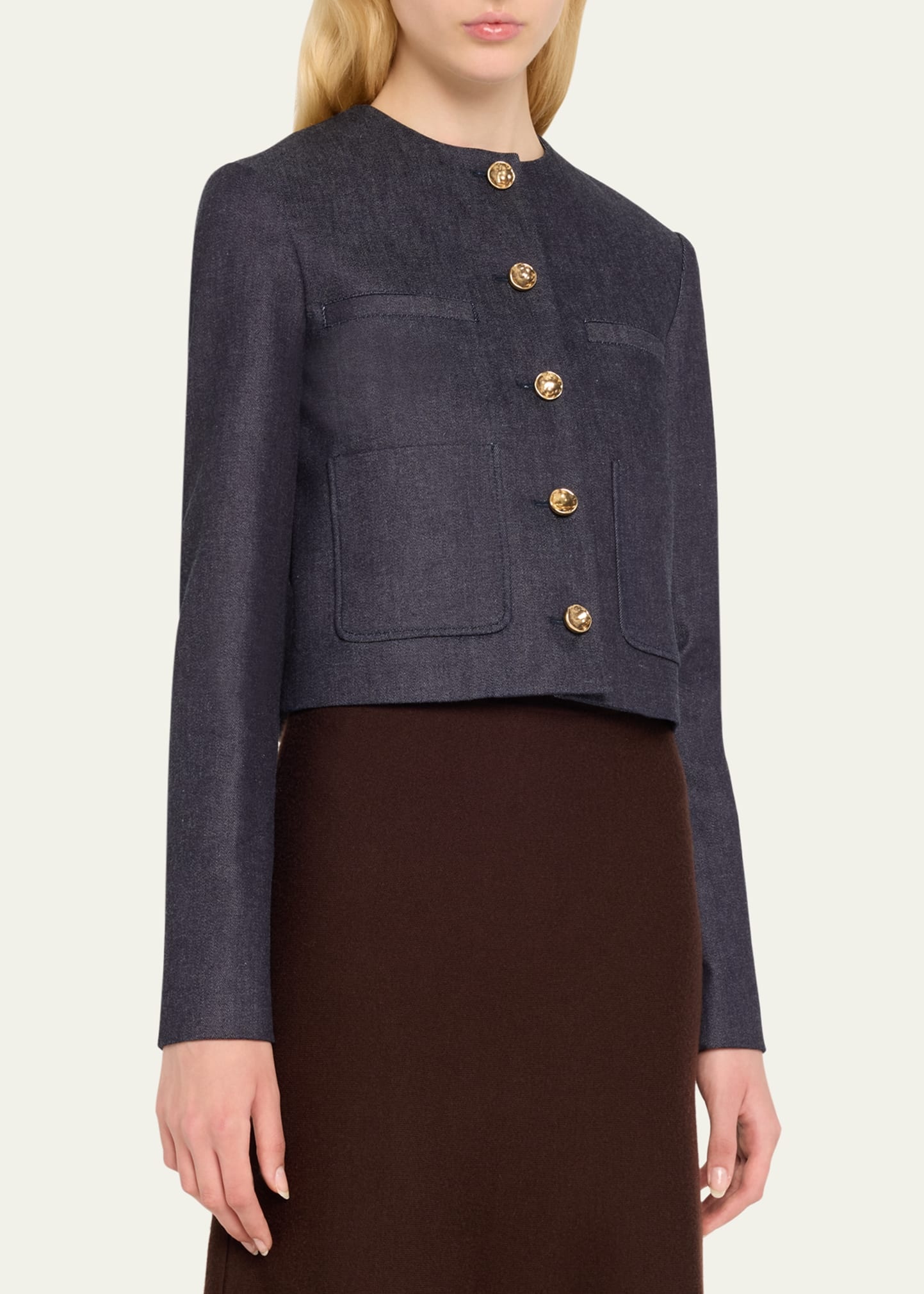 Bernadette Slim Denim Jacket - 4