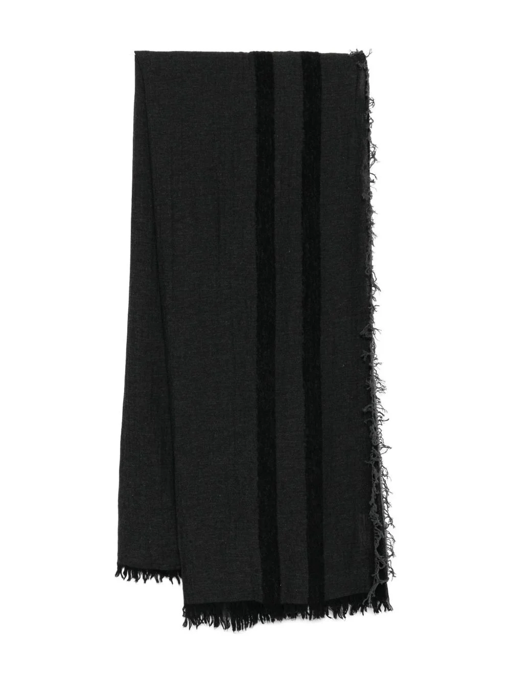 frayed-hem scarf - 1