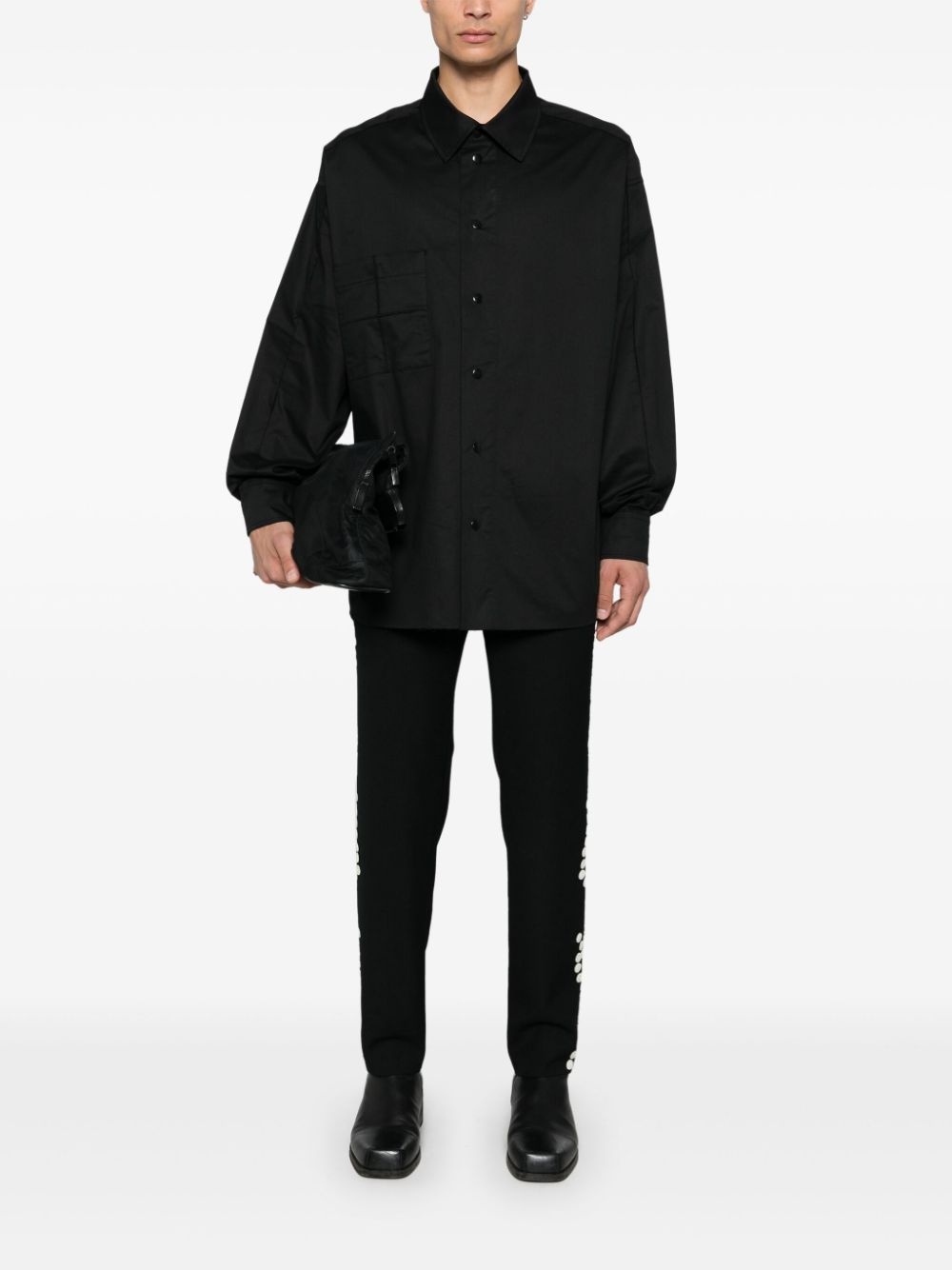 classic-collar shirt - 2