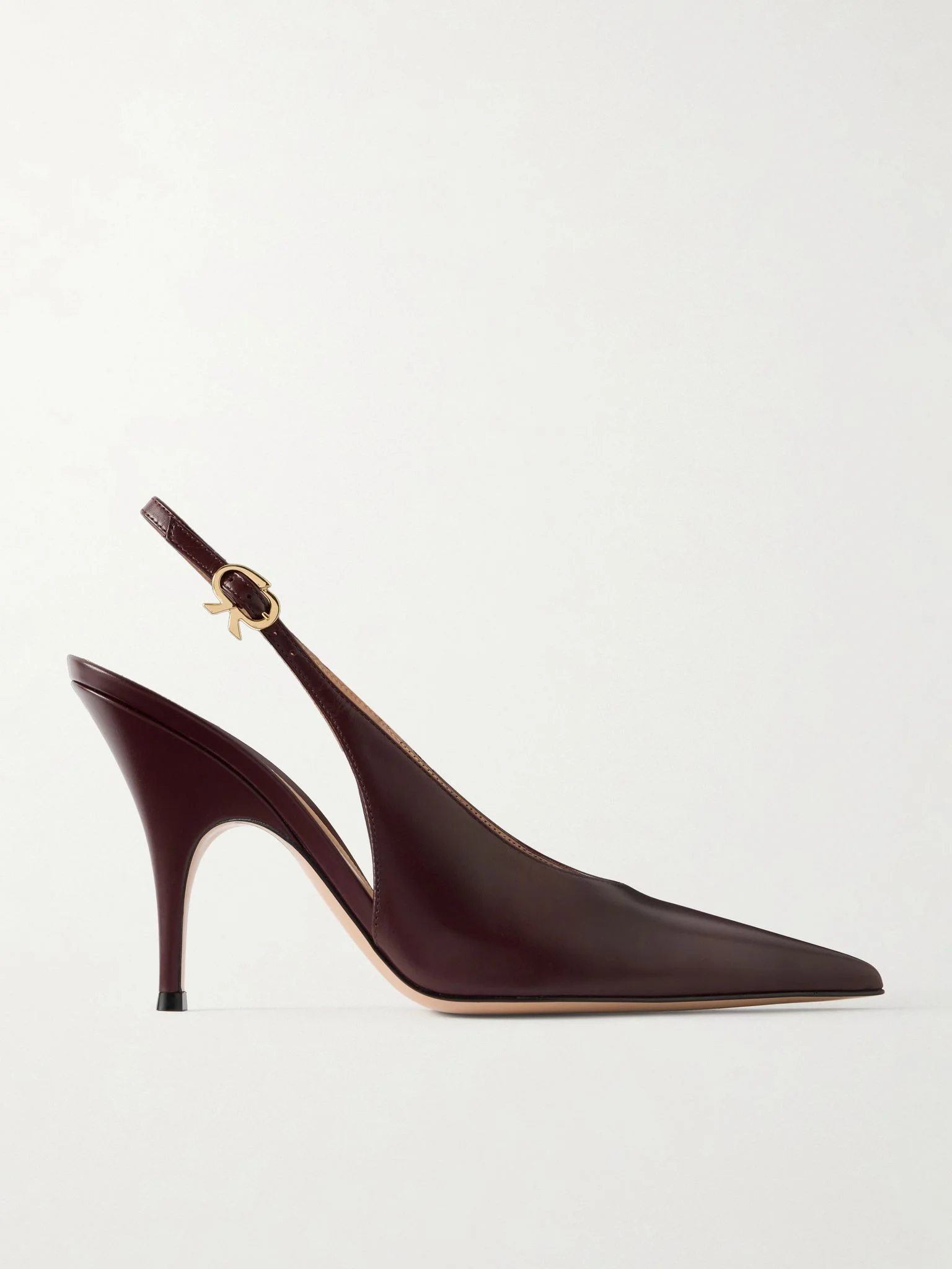 Sofia 95 leather slingback pumps Burgundy - 1