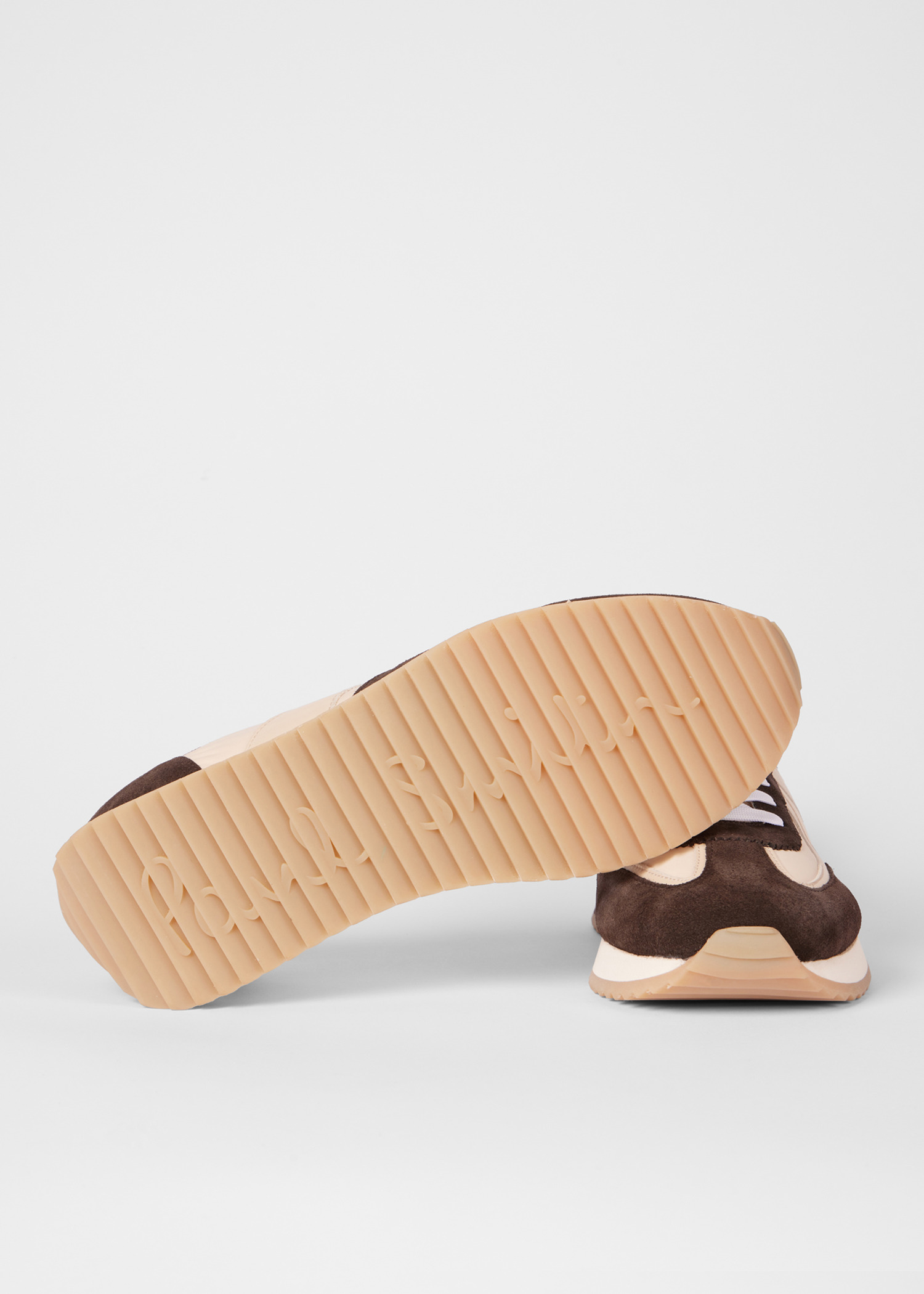 Ecru and Brown 'Vignola' Trainers - 4