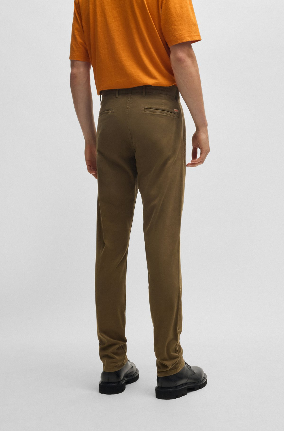 SLIM-FIT CHINOS IN STRETCH COTTON - 4