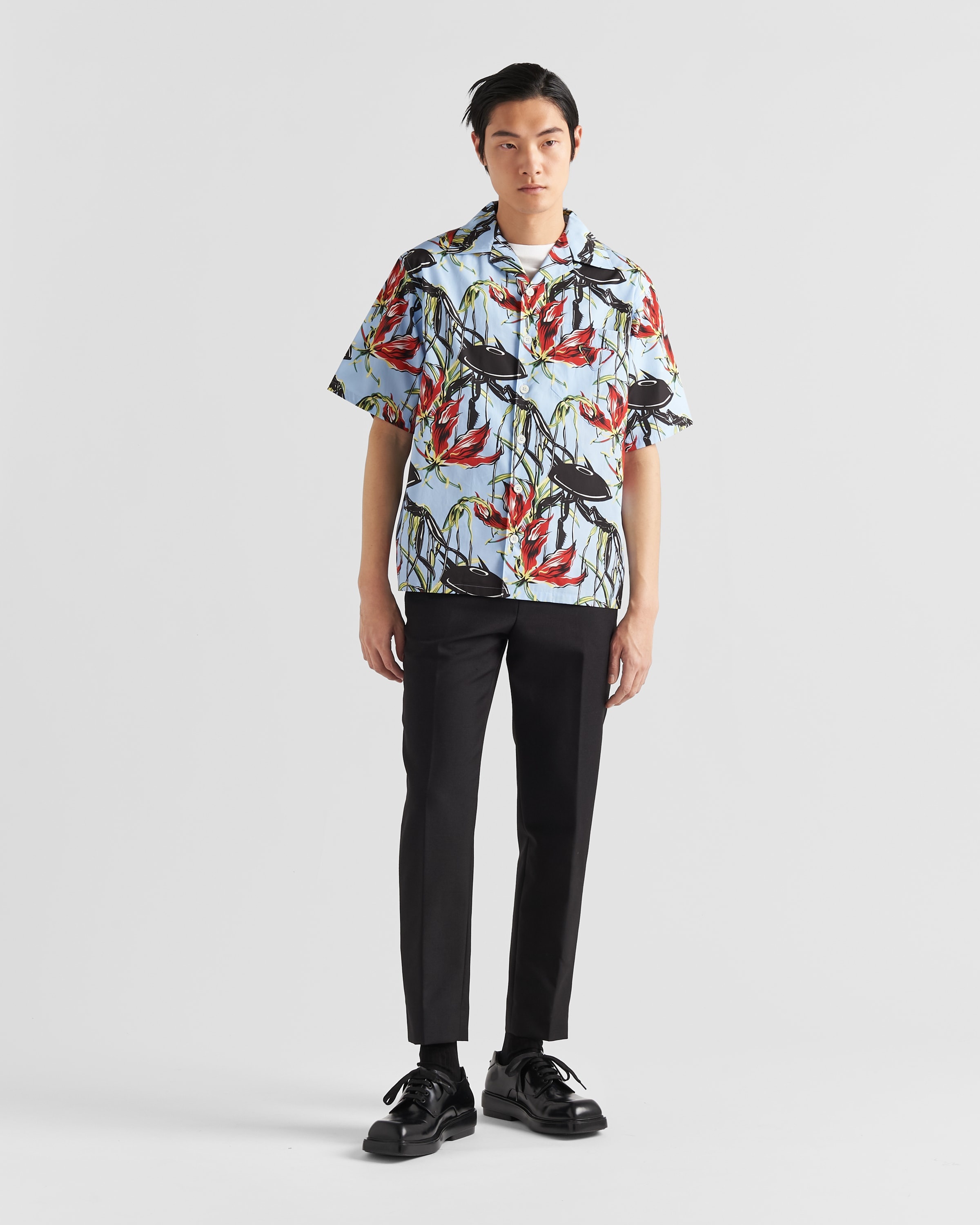 Short-sleeved cotton shirt - 2