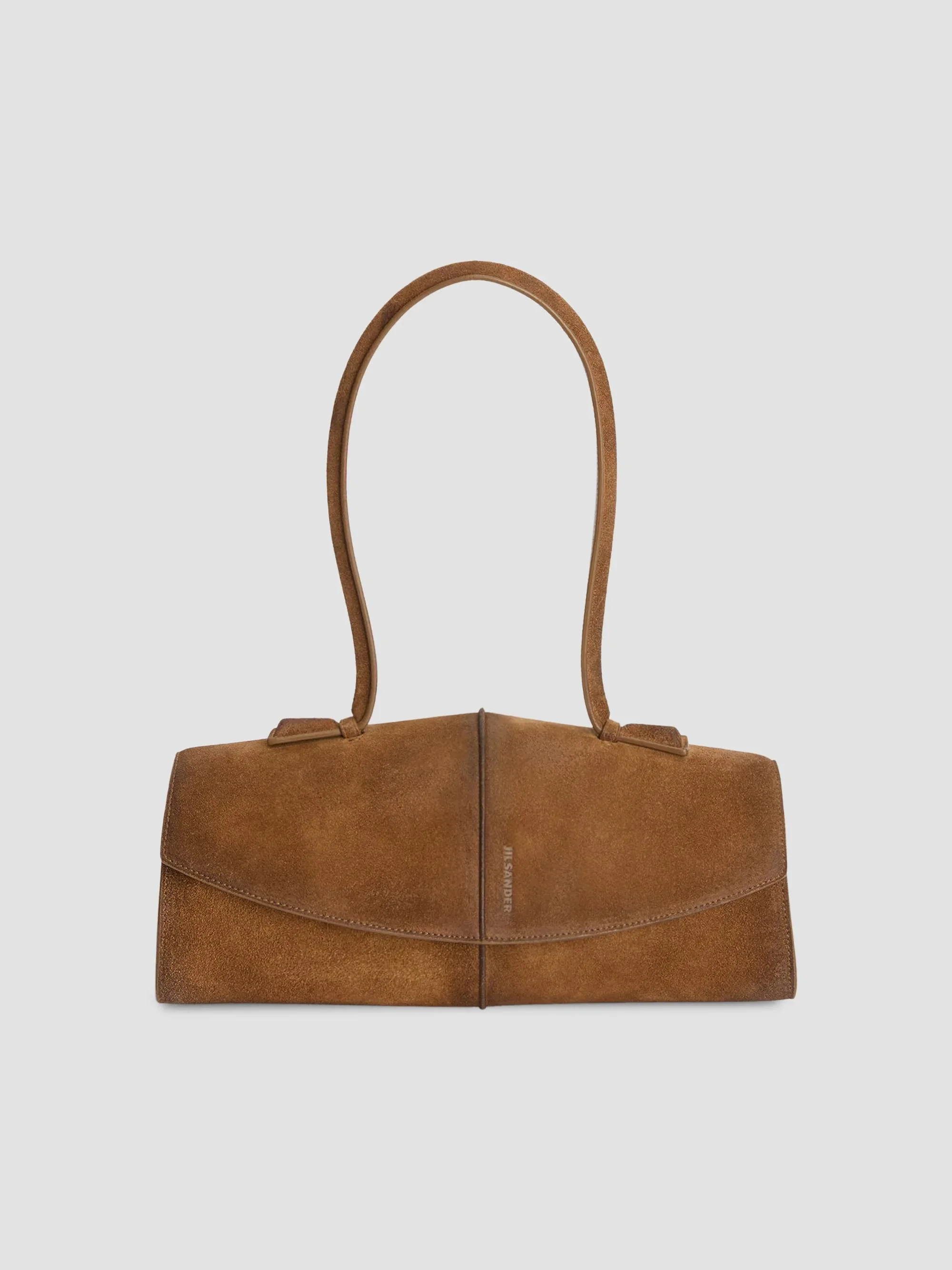 Women's Linea Suede Shoulder Bag - Walnut - 1