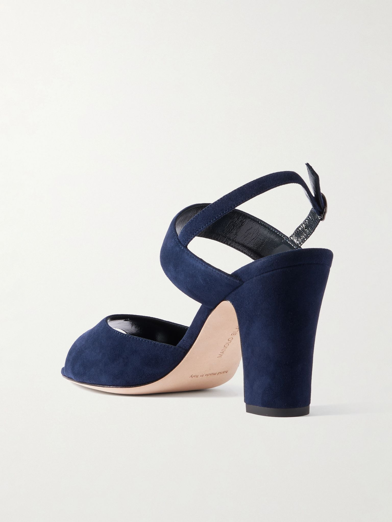Khiko 90 suede slingback sandals Navy - 3