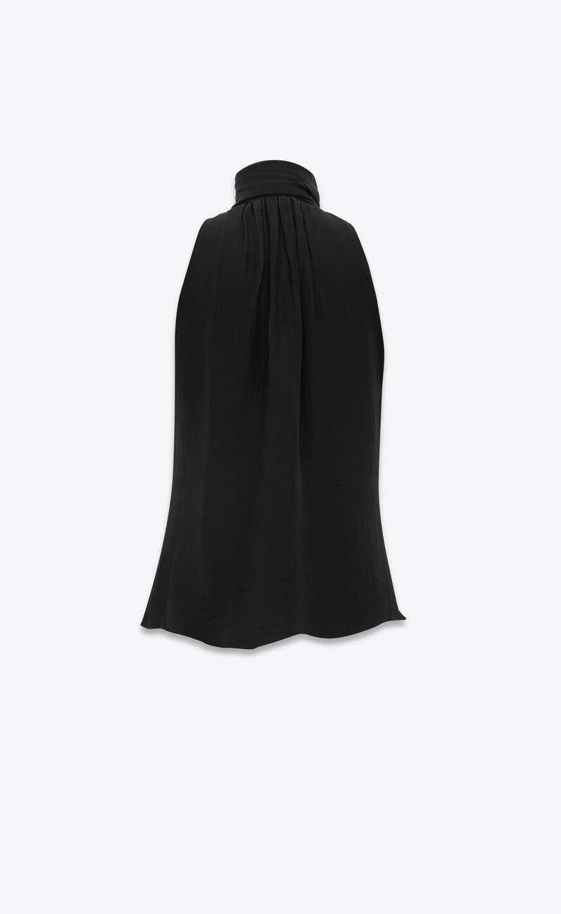 lavallière-neck top in silk muslin 6