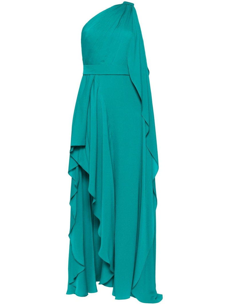 one-shoulder silk gown 1