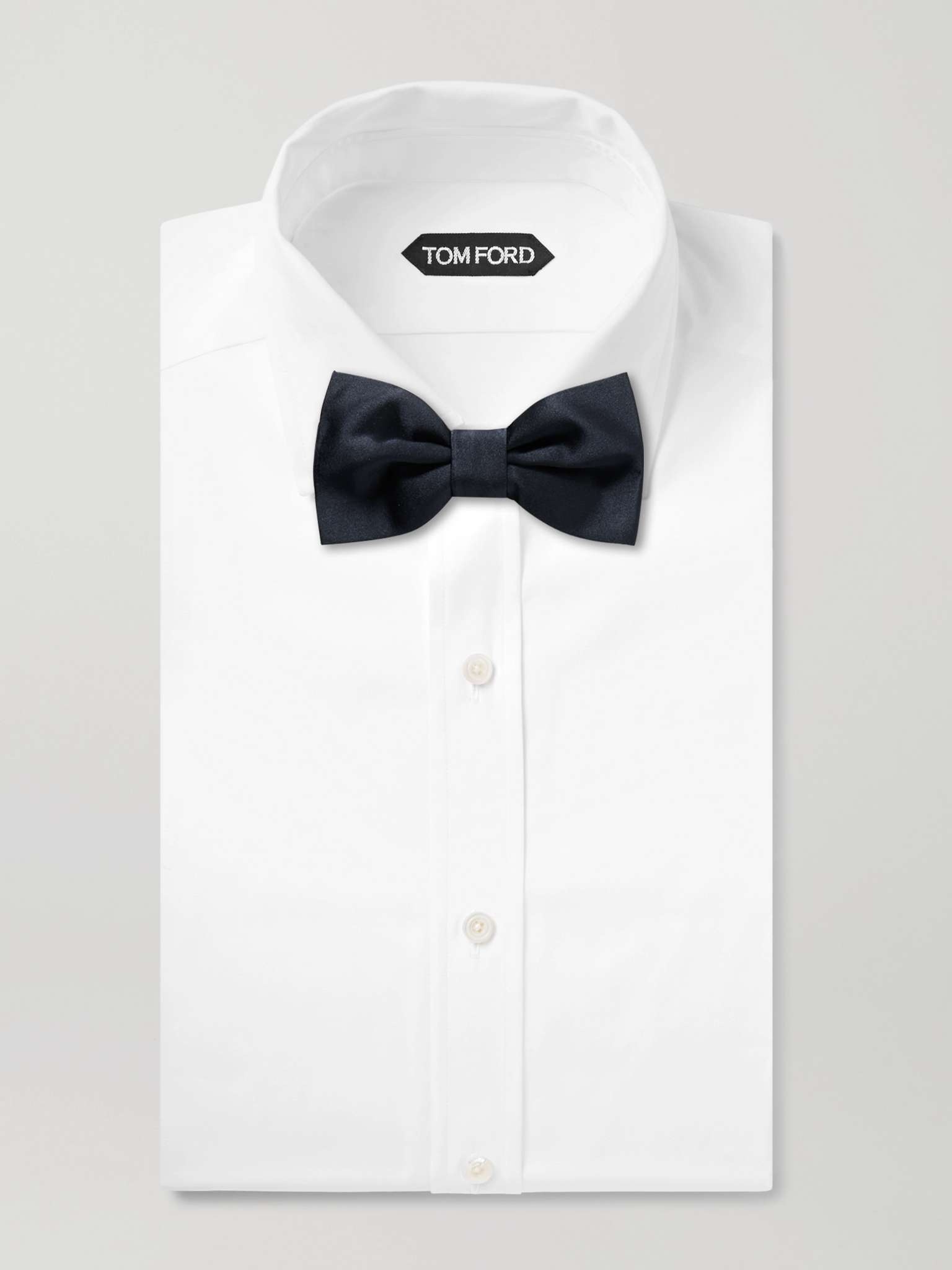 Pre-Tied Silk-Satin Bow Tie - 2
