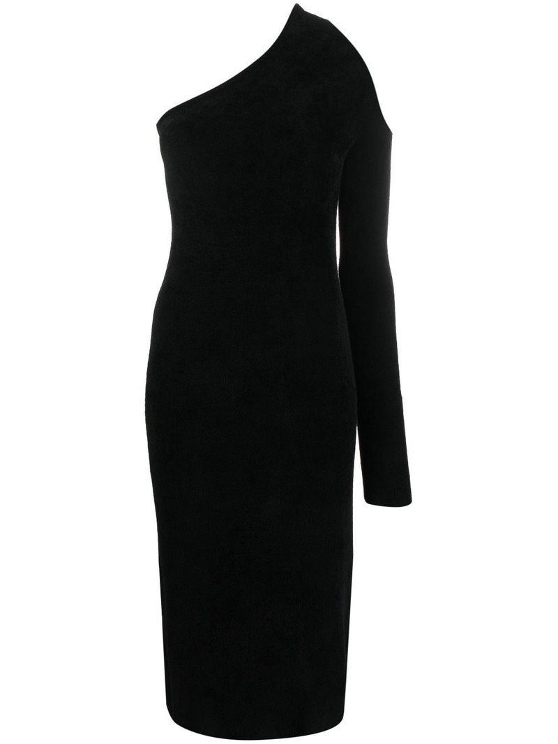one-shoulder midi dress 1