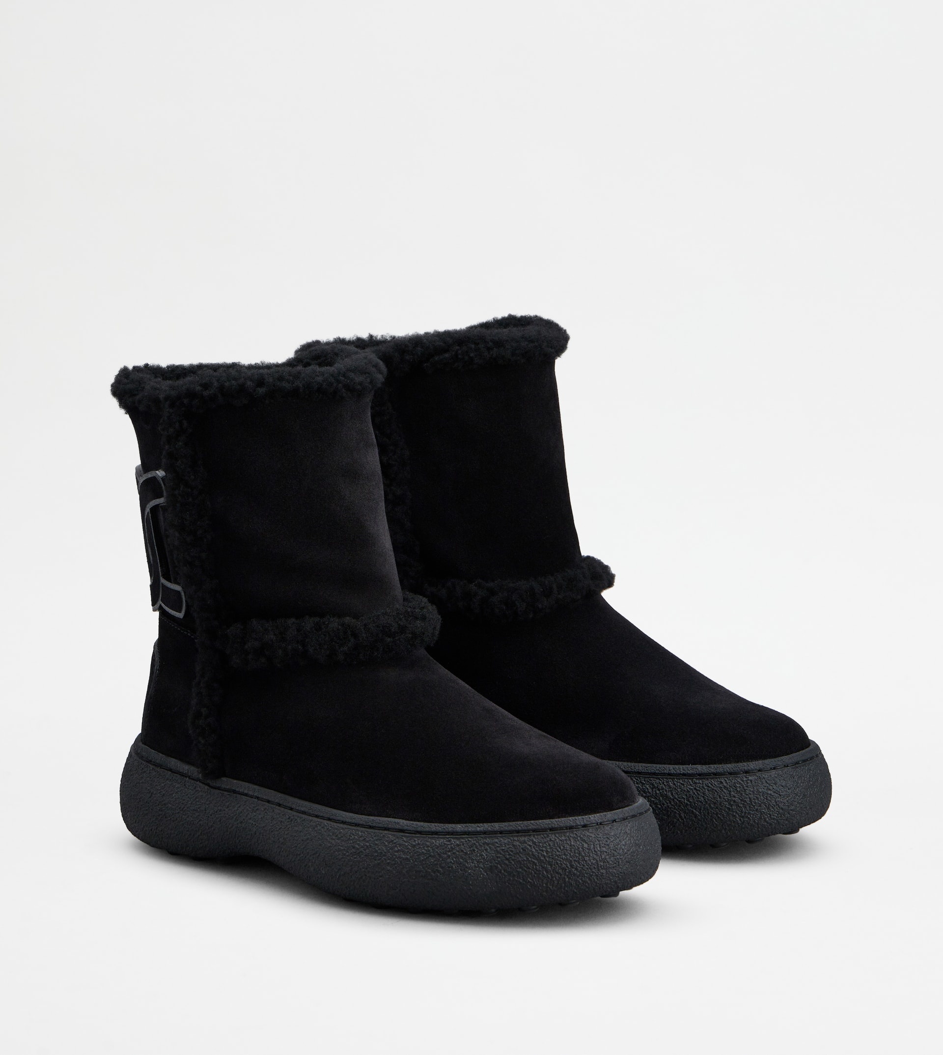 TOD'S W. G. ANKLE BOOTS IN SUEDE - BLACK - 3
