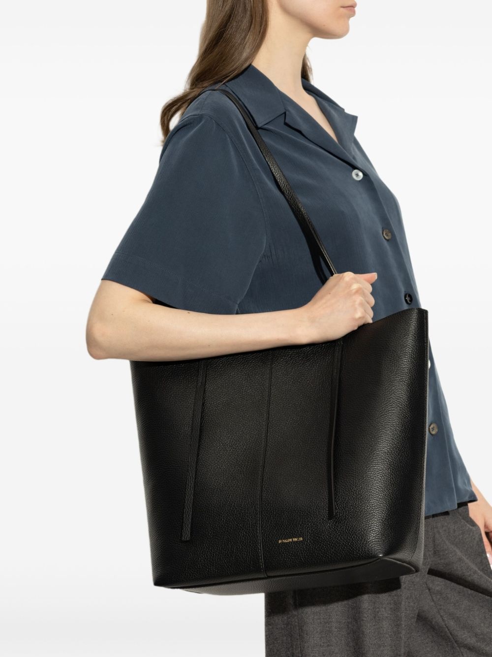 Edel textured leather tote bag - 2