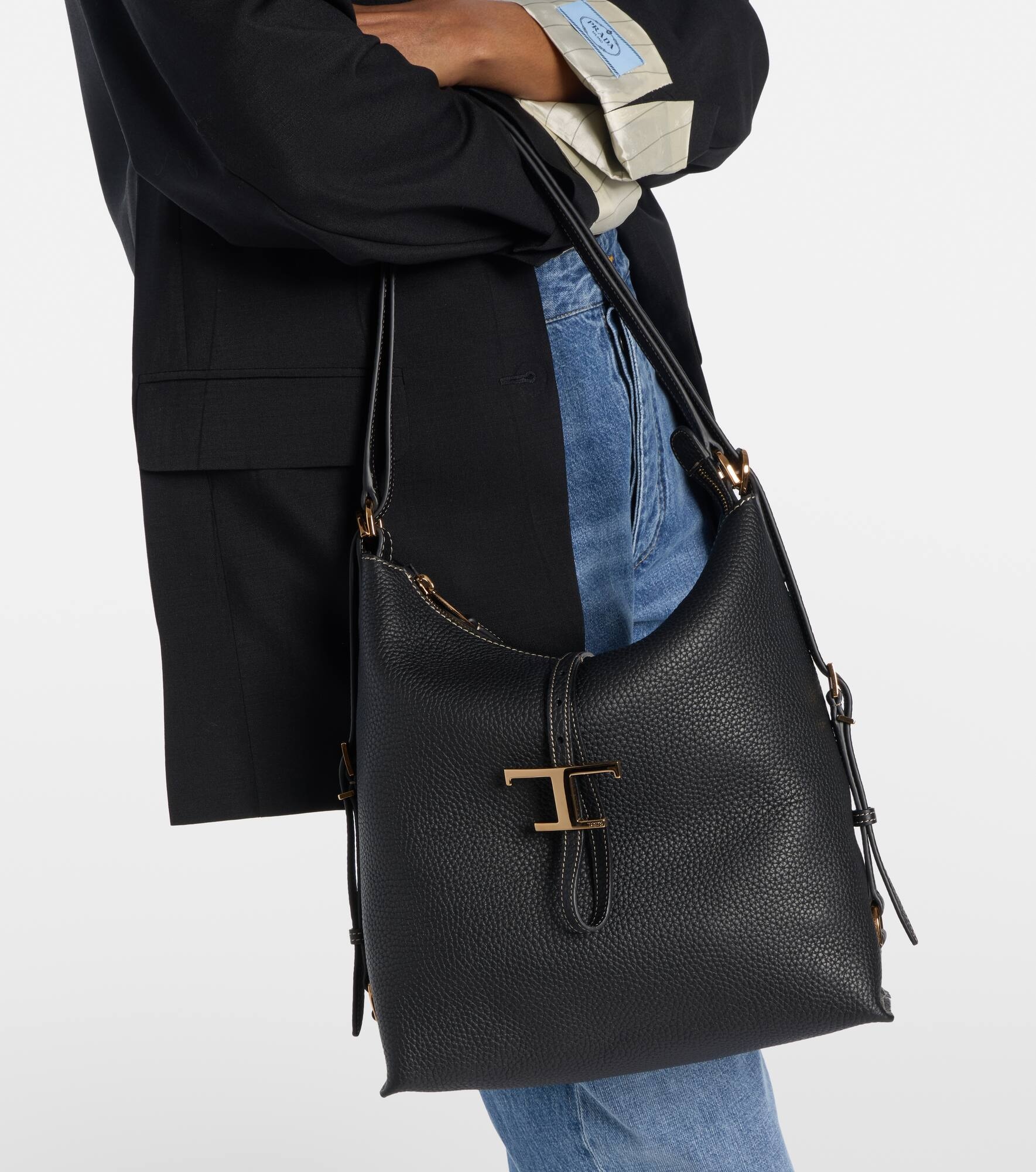 T Timeless leather shoulder bag - 2