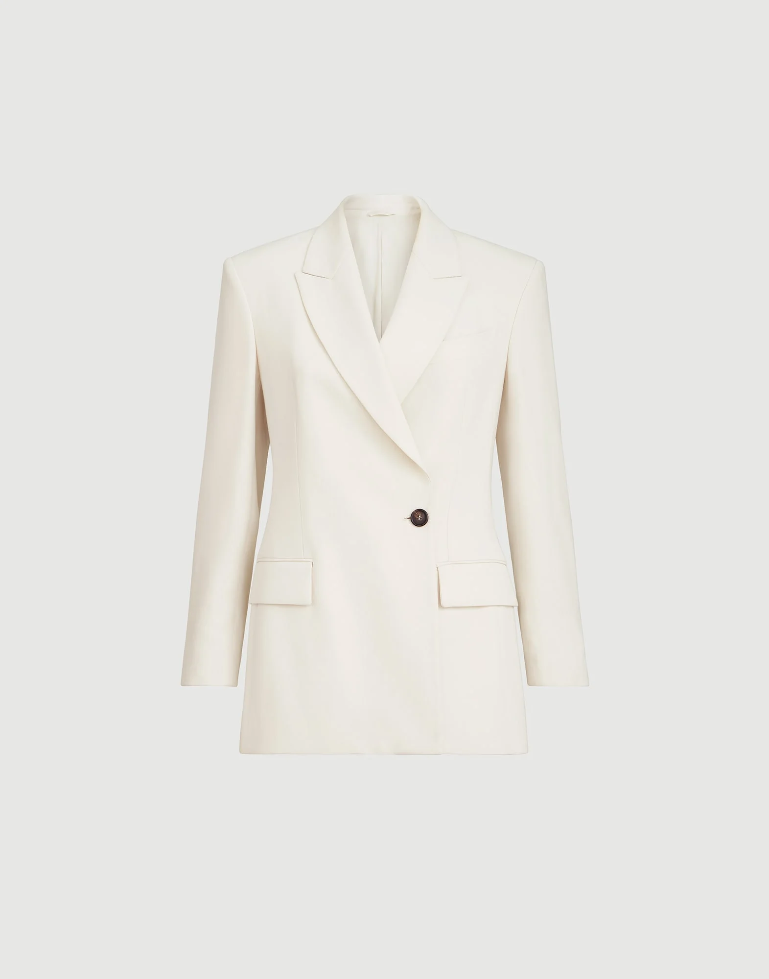 Comfort viscose couture twill blazer with monili - 1
